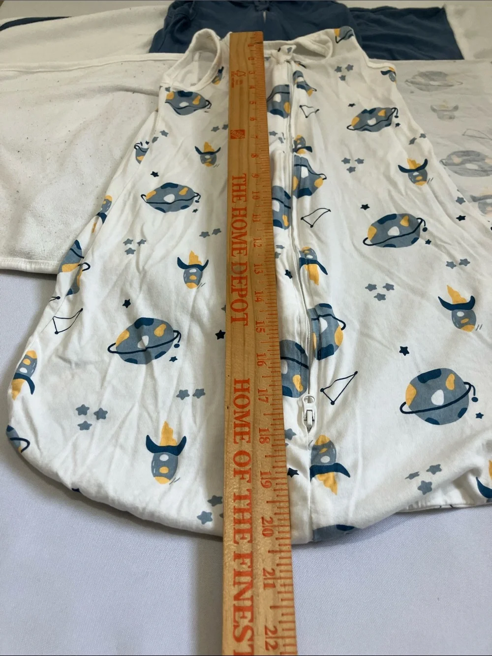 Blue and White Space Rocket Kids Sleep Sacks - 2-Pack
